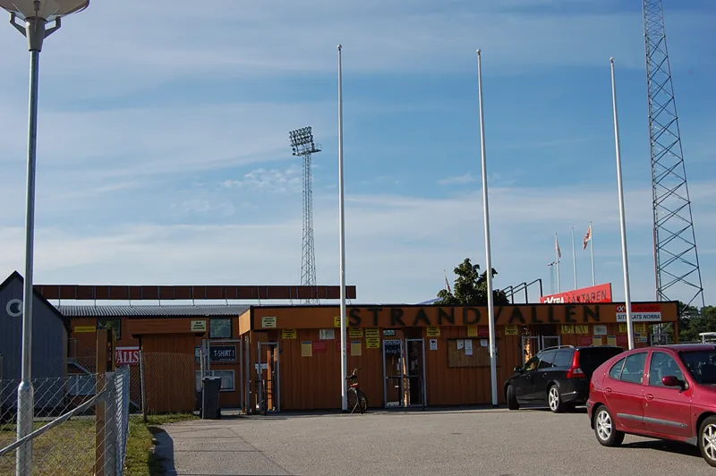 Strandvallen entrance, historical ground photograph